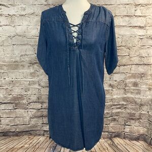 Philosophy Medium Wash Denim Jeans dress w/ pockets